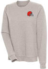 Main image for Antigua Cleveland Browns Womens Oatmeal Action Crew Sweatshirt