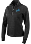 Main image for Antigua Detroit Lions Womens Black Action 1/4 Zip Pullover