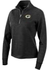 Main image for Antigua Green Bay Packers Womens Black Action 1/4 Zip Pullover
