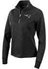 Main image for Antigua New England Patriots Womens Black Action 1/4 Zip Pullover