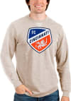 Main image for Antigua FC Cincinnati Mens Oatmeal Reward Long Sleeve Crew Sweatshirt
