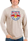 Main image for Antigua New York Red Bulls Mens Oatmeal Reward Long Sleeve Crew Sweatshirt