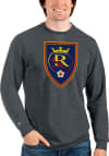 Main image for Antigua Real Salt Lake Mens Charcoal Reward Long Sleeve Crew Sweatshirt