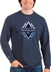 Main image for Antigua Vancouver Whitecaps FC Mens Navy Blue Reward Long Sleeve Crew Sweatshirt