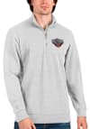 Main image for Antigua New Orleans Pelicans Mens Grey Action Long Sleeve 1/4 Zip Pullover