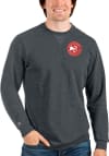 Main image for Antigua Atlanta Hawks Mens Charcoal Reward Long Sleeve Crew Sweatshirt