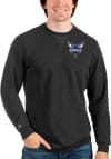 Main image for Antigua Charlotte Hornets Mens Black Reward Long Sleeve Crew Sweatshirt