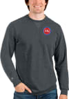 Main image for Antigua Detroit Pistons Mens Charcoal Reward Long Sleeve Crew Sweatshirt