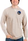 Main image for Antigua Golden State Warriors Mens Oatmeal Reward Long Sleeve Crew Sweatshirt