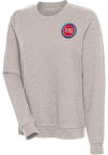 Main image for Antigua Detroit Pistons Womens Oatmeal Action Crew Sweatshirt
