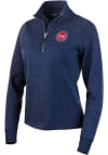 Main image for Antigua Detroit Pistons Womens Navy Blue Action 1/4 Zip Pullover