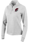 Main image for Antigua Portland Trail Blazers Womens Grey Action 1/4 Zip Pullover