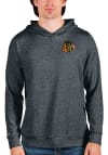 Main image for Antigua Chicago Blackhawks Mens Charcoal Absolute Long Sleeve Hoodie
