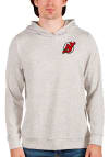 Main image for Antigua New Jersey Devils Mens Oatmeal Absolute Long Sleeve Hoodie