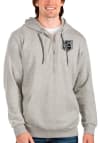 Main image for Antigua Los Angeles Kings Mens Grey Action Long Sleeve 1/4 Zip Pullover