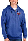 Main image for Antigua New York Islanders Mens Grey Action Long Sleeve 1/4 Zip Pullover