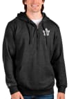 Main image for Antigua Toronto Maple Leafs Mens Black Action Long Sleeve 1/4 Zip Pullover