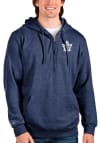 Main image for Antigua Toronto Maple Leafs Mens Navy Blue Action Long Sleeve 1/4 Zip Pullover