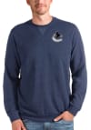 Main image for Antigua Vancouver Canucks Mens Navy Blue Reward Long Sleeve Crew Sweatshirt