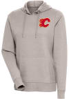 Main image for Antigua Calgary Flames Womens Oatmeal Action Crew Sweatshirt