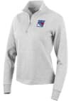 Main image for Antigua New York Rangers Womens Grey Action 1/4 Zip Pullover