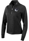 Main image for Antigua Vancouver Canucks Womens Black Action 1/4 Zip Pullover
