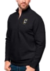 Main image for Antigua Columbus Crew Mens Black Gambit Long Sleeve 1/4 Zip Pullover