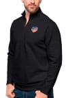 Main image for Antigua FC Cincinnati Mens Black Gambit Long Sleeve 1/4 Zip Pullover