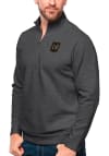 Main image for Antigua Los Angeles FC Mens Charcoal Gambit Long Sleeve 1/4 Zip Pullover
