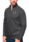 Main image for Antigua New England Revolution Mens Charcoal Gambit Long Sleeve 1/4 Zip Pullover