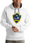 Main image for Antigua LA Galaxy Mens White Full Front Victory Long Sleeve Hoodie