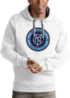 Main image for Antigua New York City FC Mens White Victory Long Sleeve Hoodie