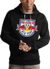 Main image for Antigua New York Red Bulls Mens Black Full Front Victory Long Sleeve Hoodie