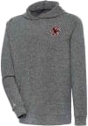 Main image for Antigua Boston College Eagles Mens Charcoal Absolute Long Sleeve Hoodie