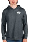 Main image for Antigua K-State Wildcats Mens Charcoal Absolute Long Sleeve Hoodie