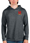 Main image for Antigua Maryland Terrapins Mens Charcoal Absolute Long Sleeve Hoodie