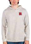 Main image for Antigua Rutgers Scarlet Knights Mens Oatmeal Absolute Long Sleeve Hoodie