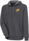 Main image for Antigua Central Michigan Chippewas Mens Charcoal Action Long Sleeve 1/4 Zip Pullover