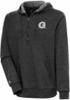 Main image for Antigua Georgetown Hoyas Mens Black Action Long Sleeve 1/4 Zip Pullover