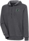 Main image for Antigua Hawaii Warriors Mens Charcoal Action Long Sleeve 1/4 Zip Pullover