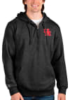 Main image for Antigua Houston Cougars Mens Black Action Long Sleeve 1/4 Zip Pullover