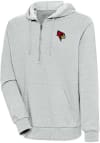 Main image for Antigua Illinois State Redbirds Mens Grey Action Long Sleeve 1/4 Zip Pullover