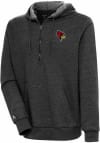 Main image for Antigua Illinois State Redbirds Mens Black Action Long Sleeve 1/4 Zip Pullover