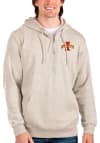 Main image for Antigua Iowa State Cyclones Mens Oatmeal Action Long Sleeve 1/4 Zip Pullover