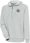 Main image for Antigua Marquette Golden Eagles Mens Grey Action Long Sleeve 1/4 Zip Pullover