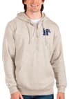 Main image for Antigua Memphis Tigers Mens Oatmeal Action Long Sleeve 1/4 Zip Pullover