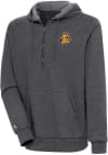 Main image for Antigua Minnesota Golden Gophers Mens Charcoal Action Long Sleeve 1/4 Zip Pullover