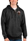 Main image for Antigua Montana Grizzlies Mens Black Action Long Sleeve 1/4 Zip Pullover