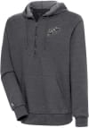 Main image for Antigua Navy Midshipmen Mens Charcoal Action Long Sleeve 1/4 Zip Pullover