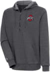 Main image for Antigua Ohio State Buckeyes Mens Charcoal Action Long Sleeve 1/4 Zip Pullover